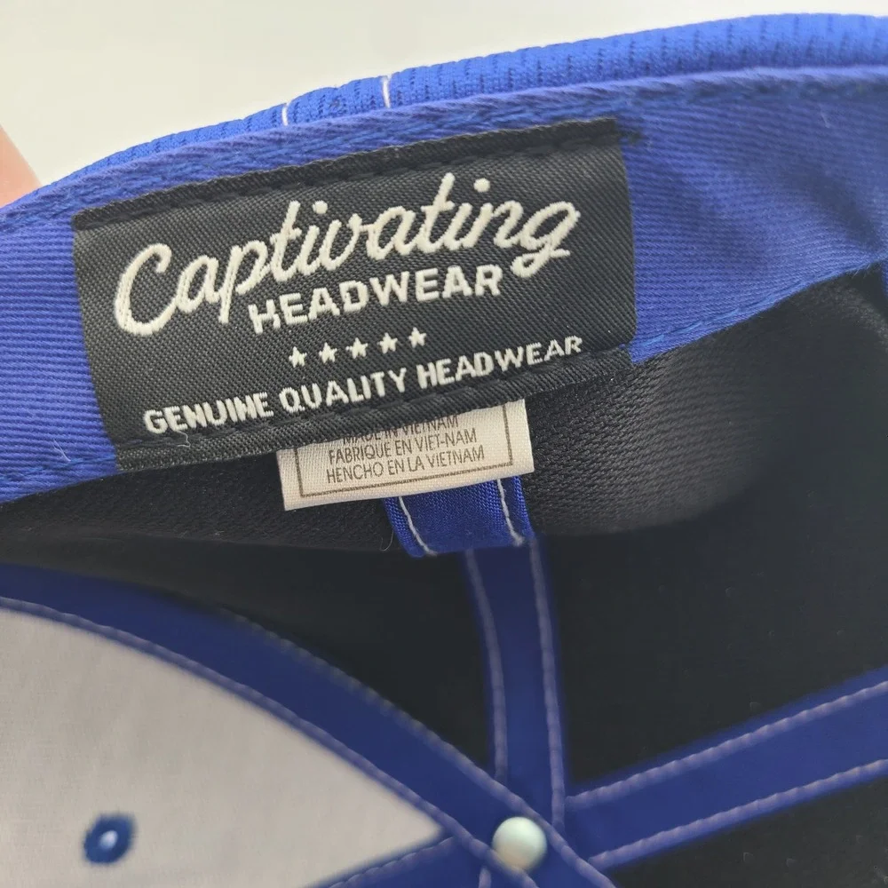Captivating Headwear Kentucky Wildcats UK Cap Mens Royal Blue Adjustable Hat